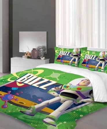 Buzz Lightyear Kids Bedding Set - Cozy & Colorful Space Adventure Comforter & Pillowcases
