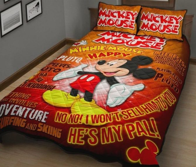 Cozy Disney Mickey Mouse Adventure Bedding Set - Twin/Queen Size For Kids & Fans - Image 3