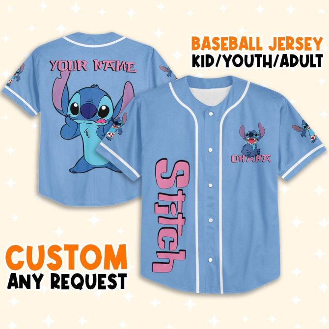 Custom Stitch Baseball Jersey - Kids/Youth/Adult - Personalized Design & Name
