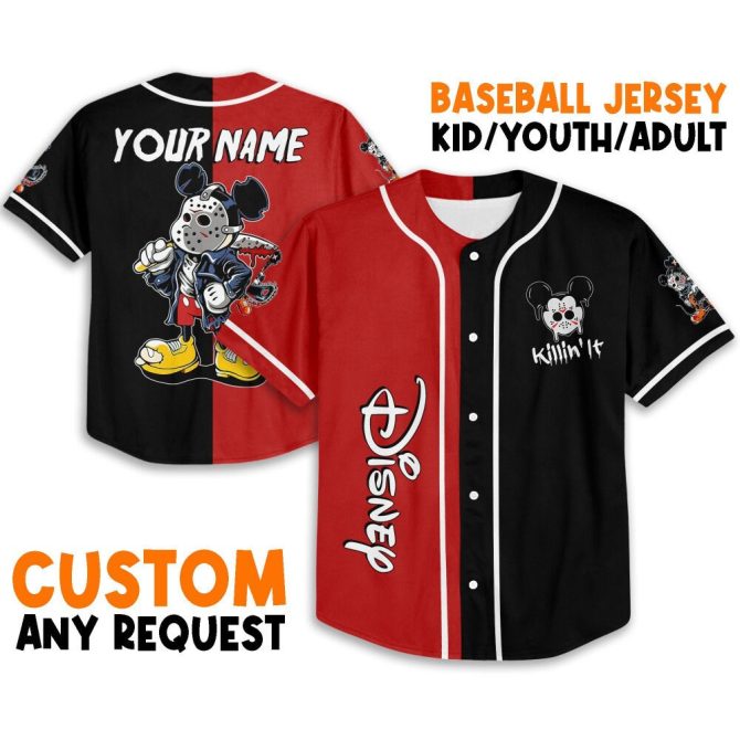 Custom Disney Baseball Jersey - Personalize For Kids, Youth & Adults - Unique Design!