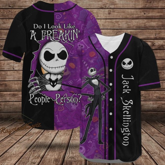 Jack Skellington Baseball Jersey - Unique Halloween Style Shirt - Perfect Gift For Fans