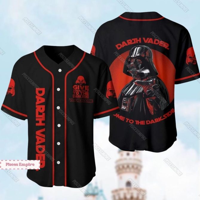 Custom Darth Vader Baseball Jersey - Embrace The Dark Side Style!