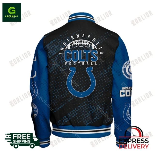 Indianapolis Colts Varsity Jacket - Stylish Nfl Fan Gear With Free Express Shipping - Image 3