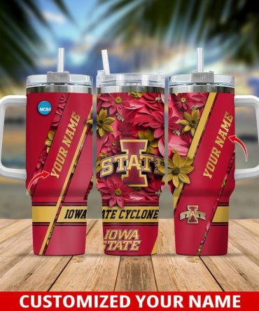 Custom Iowa State Cyclones Tumbler – Personalized Name – Perfect Gift For Fans!