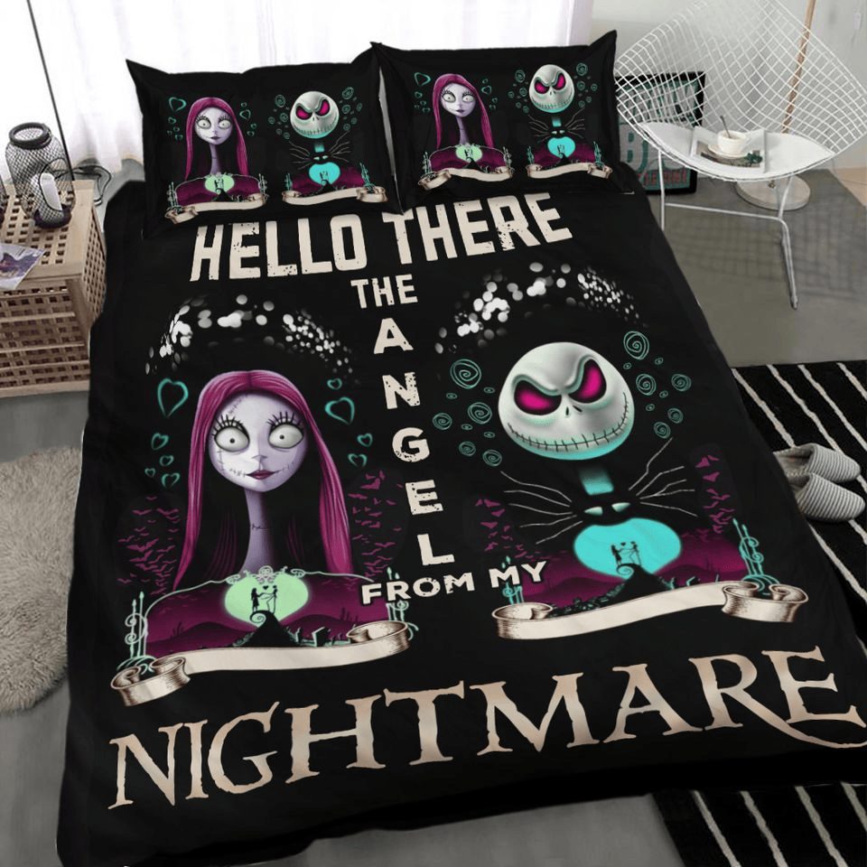 Spooky Gothic Bedding Set - Nightmare Before Christmas Inspired - Cozy & Unique Design