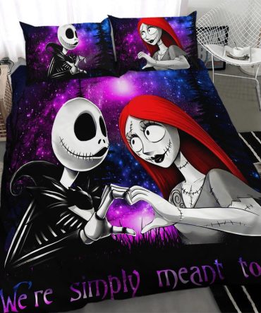 Enchanting Gothic Couple Bedding Set - Premium Comfort For Dreamy Nights