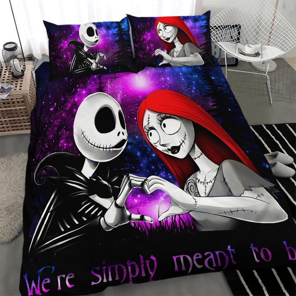 Enchanting Gothic Couple Bedding Set - Premium Comfort For Dreamy Nights