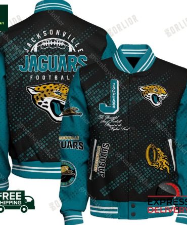 Jacksonville Jaguars Varsity Jacket - Official Nfl Gear, Free Shipping, Limited Edition
