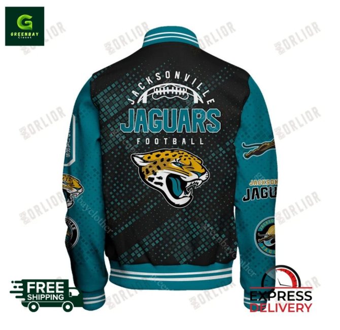 Jacksonville Jaguars Varsity Jacket - Official Nfl Gear, Free Shipping, Limited Edition - Image 3