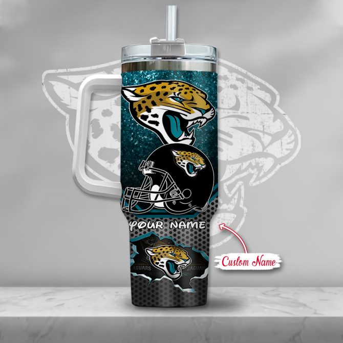 Custom Name Jaguars Tumbler With Mickey Mouse Design - Perfect Fan Gift! - Image 3