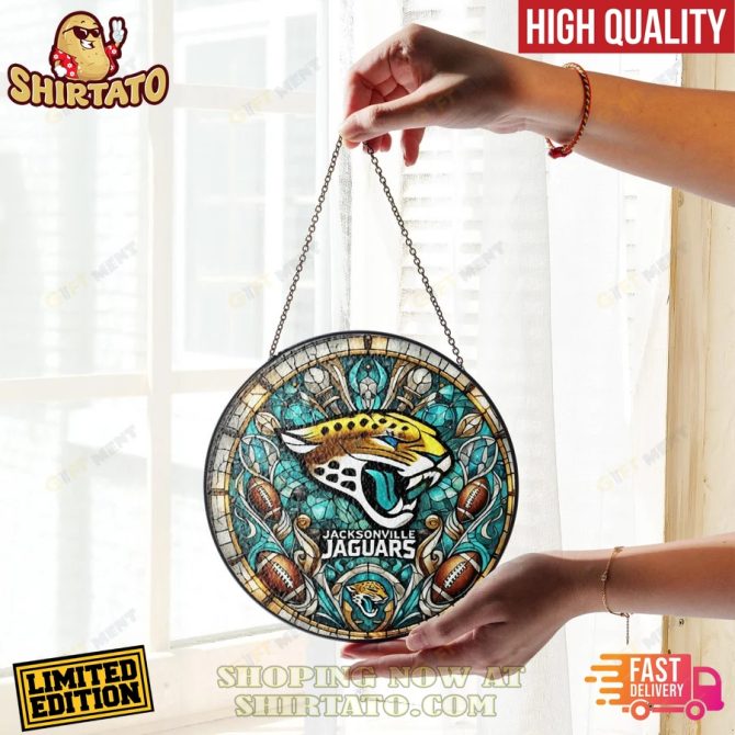 Limited Edition Jacksonville Jaguars Stained Glass Art - High Quality, Fast Delivery - Image 2