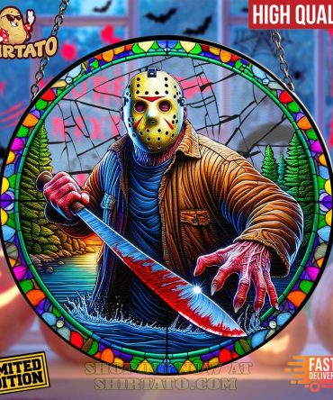 Limited Edition Horror Stained Glass Art – High Quality Decor For Halloween Enthusiasts