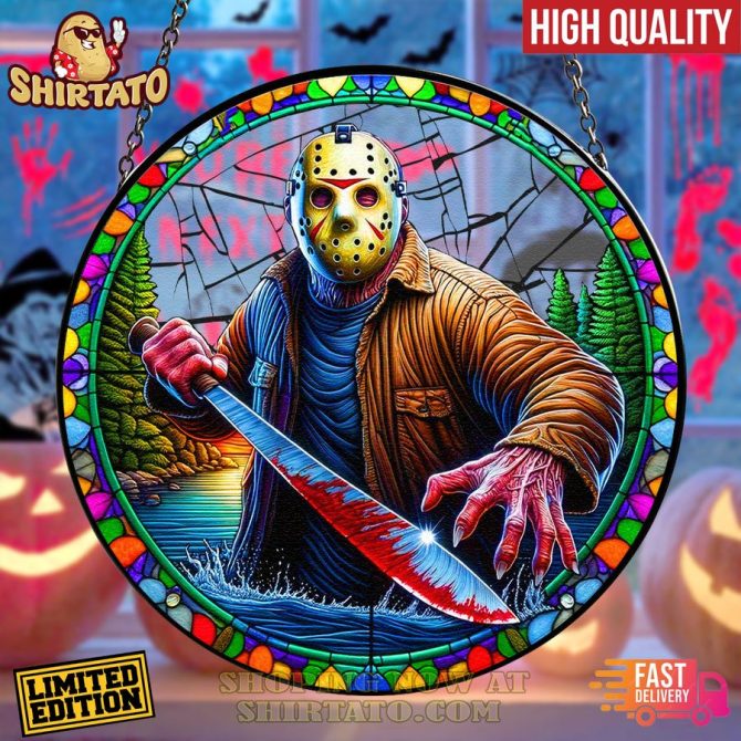 Limited Edition Horror Stained Glass Art – High Quality Decor For Halloween Enthusiasts