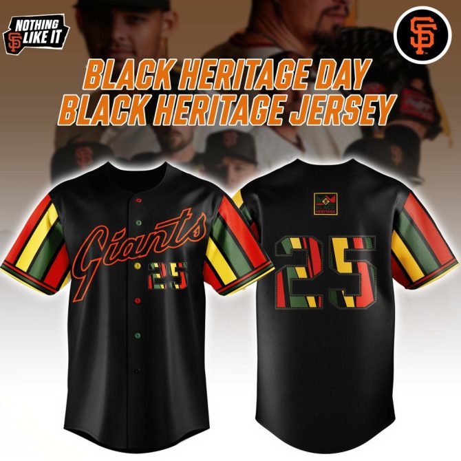 Limited Edition Giants Black Heritage Day Jersey - Celebrate In Style!