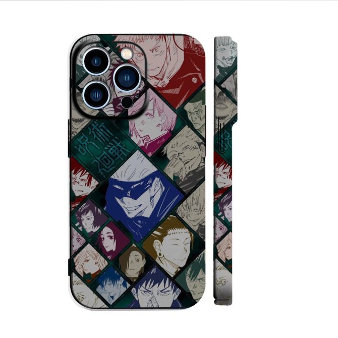 Anime Character Collage Phone Case - Stylish & Durable Protection For Fans