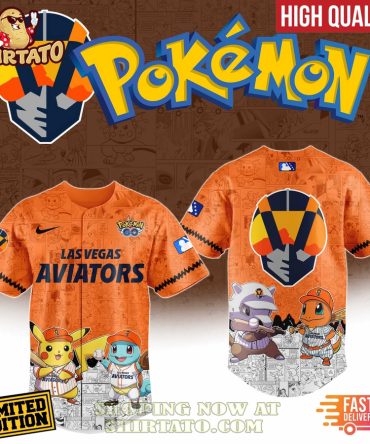 Limited Edition Pokémon Aviators Jersey - High Quality, Fast Delivery!
