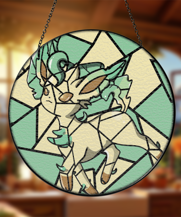 Elegant Stained Glass Suncatcher With Whimsical Animal Design - Perfect For Home Decor