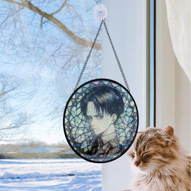 Anime Stained Glass Window Hanging - Unique Home Decor For Fans - Image 2