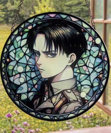 Anime Stained Glass Window Hanging - Unique Home Decor For Fans