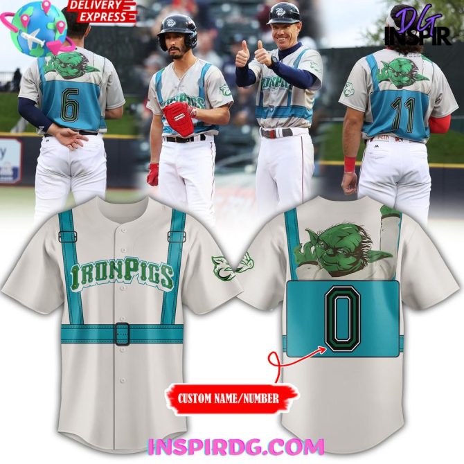 Custom Ironpigs Baseball Jersey - Personalized Name & Number - Limited Edition Design