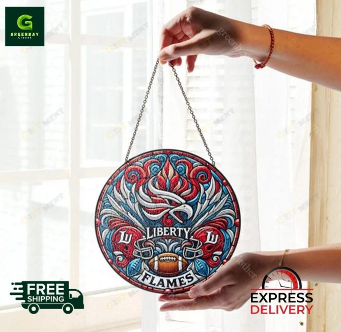 Liberty Flames Stained Glass Ornament – Free Shipping & Express Delivery! - Image 3