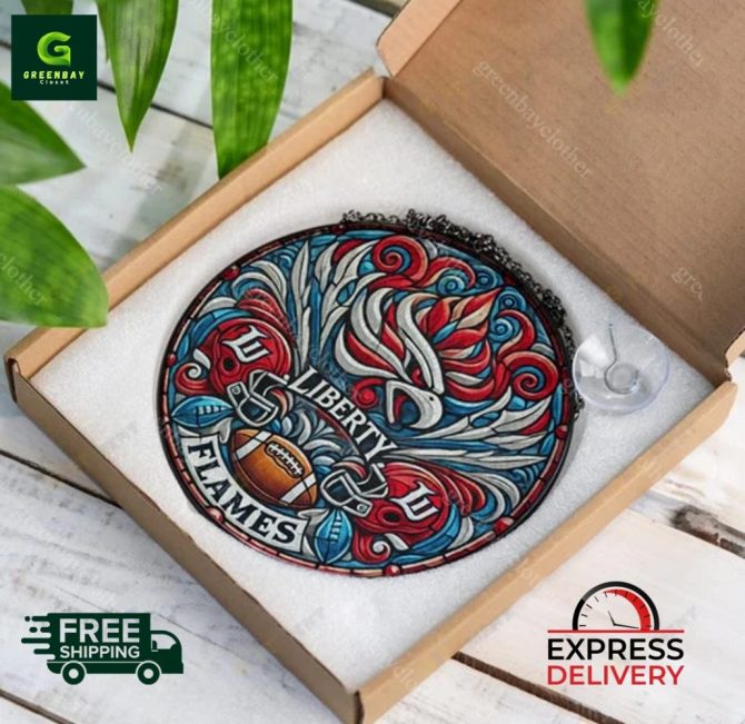 Liberty Flames Stained Glass Ornament – Free Shipping & Express Delivery! - Image 5