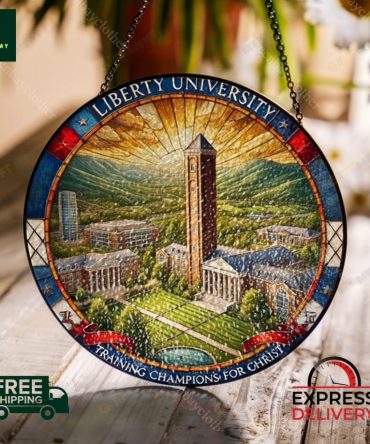 Liberty University Stained Glass Style Wall Art - Free Shipping & Express Delivery!
