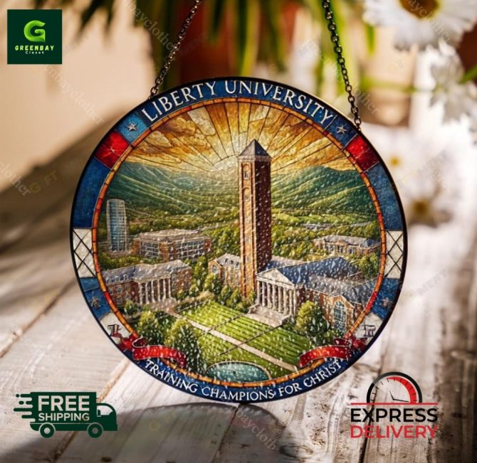 Liberty University Stained Glass Style Wall Art - Free Shipping & Express Delivery!