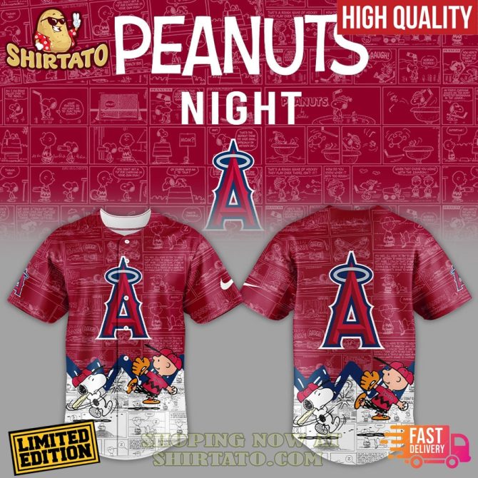 Limited Edition Peanuts Night Baseball Jersey – High Quality, Fast Delivery!