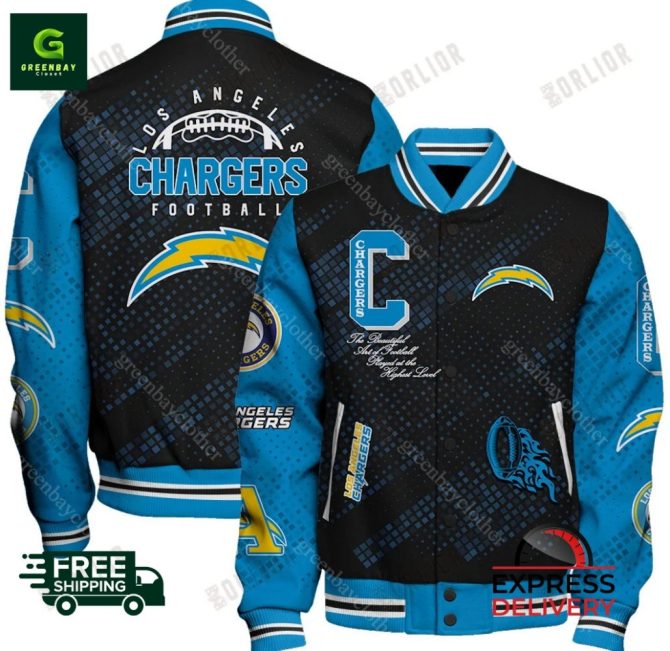 Official Los Angeles Chargers Varsity Jacket Express Delivery