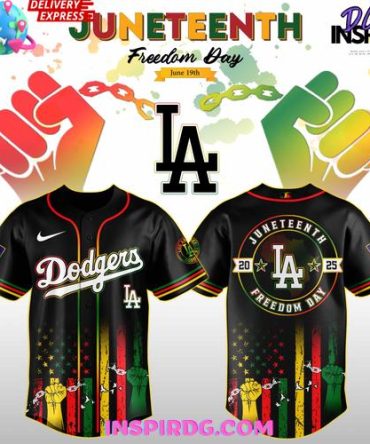 Juneteenth Freedom Day La Dodgers Jersey – Celebrate In Style! Fast Delivery
