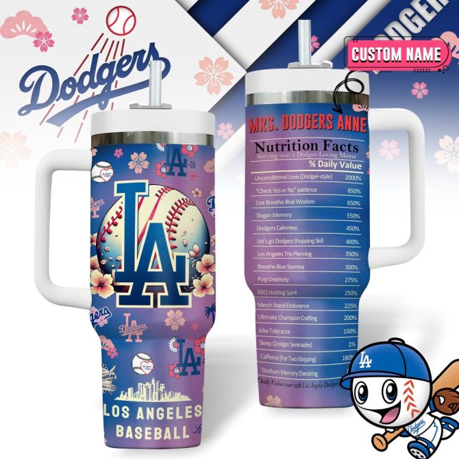Custom La Dodgers Tumbler - Personalized Baseball Fan Gift Mug 20Oz