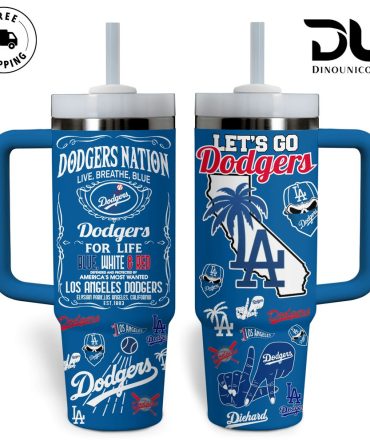 Official Dodgers Fan Mug  Lid  Large Handle Show Your Team Pride