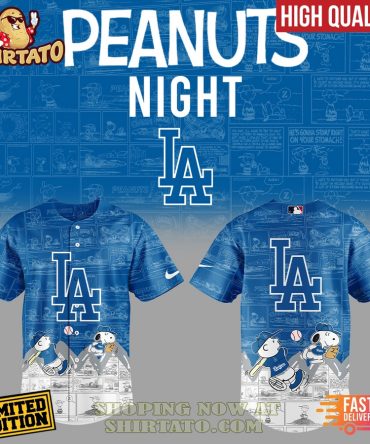 Limited Edition La Peanuts Night Baseball Jersey - High Quality, Fast Delivery