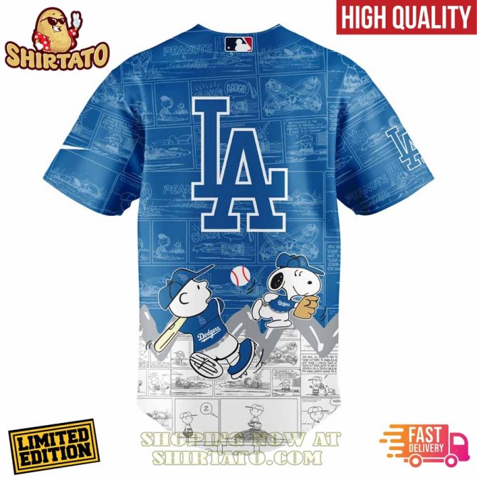 Limited Edition La Peanuts Night Baseball Jersey - High Quality, Fast Delivery - Image 3