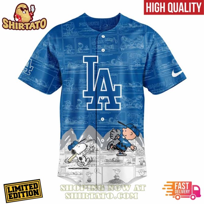 Limited Edition La Peanuts Night Baseball Jersey – High Quality & Fast Delivery! - Image 2