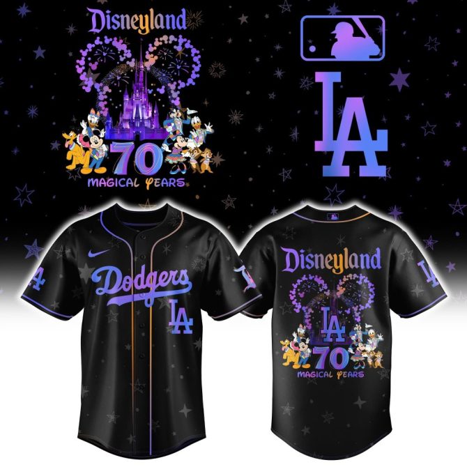 Celebrate 70 Magical Years: Disneyland La Dodgers Jersey – Limited Edition!