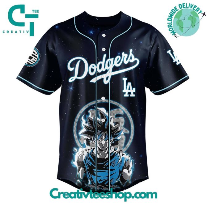 Limited Edition Ultra Instinct X Dodgers Jersey - Anime-Inspired Baseball Shirt - Image 2