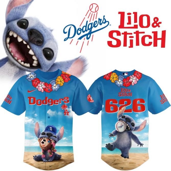 Exclusive Dodgers X Lilo & Stitch Hawaiian Jersey – Limited Edition Baseball Fan Gear