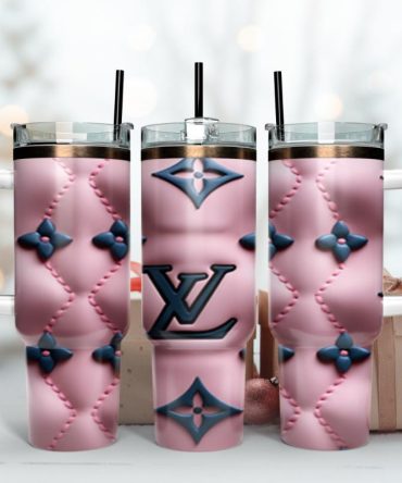 Louis Vuitton Stanley Cup, 40 Oz Tumbler With Handle, Stylish & Insulated For Hot/Cold Drinks - Perfect Gift