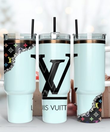 Louis Vuitton Stanley Cup, 40 Oz Tumbler With Handle, Stylish & Insulated For Hot/Cold Drinks - Perfect Gift