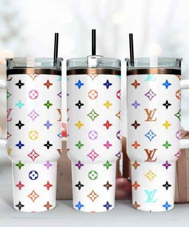 Louis Vuitton Stanley Cup, 40 Oz Tumbler With Handle, Stylish & Insulated For Hot/Cold Drinks - Perfect Gift