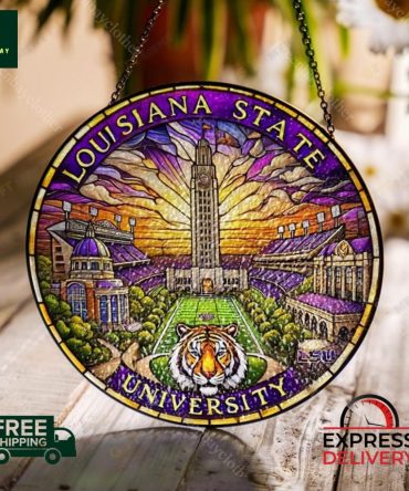 Louisiana State University Stained Glass Suncatcher - Free Shipping & Express Delivery