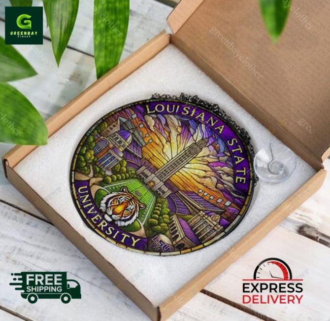 Louisiana State University Stained Glass Suncatcher - Free Shipping & Express Delivery - Image 5