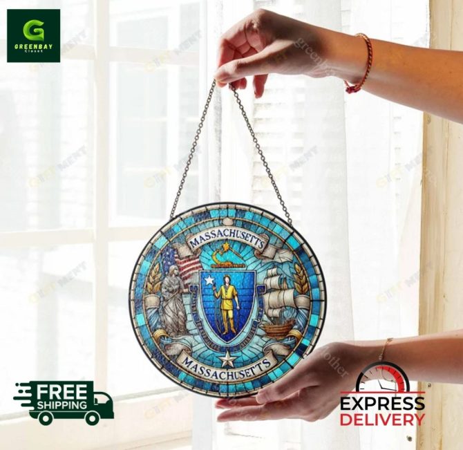 Stunning Massachusetts Stained Glass Sun Catcher - Image 4
