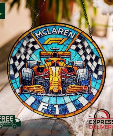 Stunning Mclaren F1 Stained Glass Suncatcher – Free Shipping & Express Delivery!