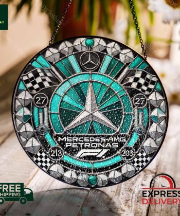 Stunning Mercedes-Amg Petronas Stained Glass Sun Catcher – Free Shipping & Express Delivery!
