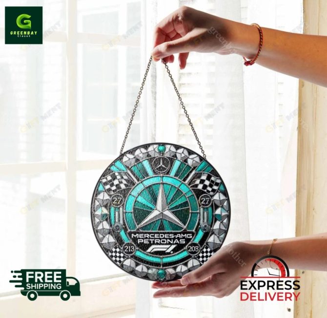 Stunning Mercedes-Amg Petronas Stained Glass Sun Catcher – Free Shipping & Express Delivery! - Image 2