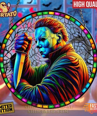 Limited Edition Halloween Horror Stained Glass Art – Fast Delivery, High Quality Decor