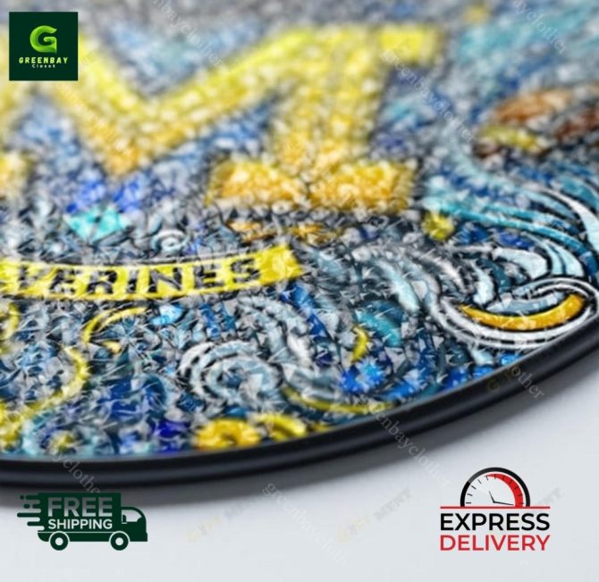 Stunning Wolverines Stained Glass Panel - Vibrant Design, Free Shipping & Express Delivery! - Image 4